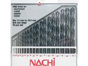 [nachi] Khoan Bộ 1mm 10mm (19 Pcs)